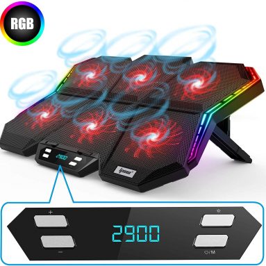 IPOW RGB Laptop Cooling Pad Gaming Laptop Cooler