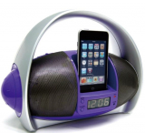 Portable iPod Dock Boom Box AM/FM with Clock