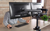 VIVO Premium Aluminum Full Motion Dual Monitor Desk Mount Stand with Lift Engine Arm