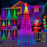 Lighted Outdoor Christmas Tree