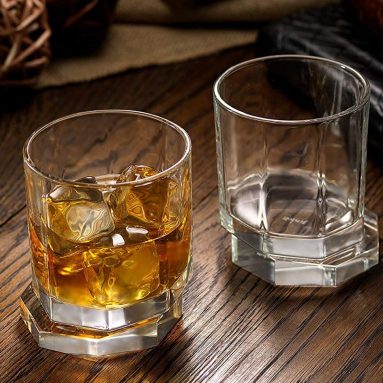 JoyJolt Aqua Vitae Premium Whiskey Glass Set