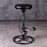 Vintage DIY Bar Stool Bicycle Chain Iron Pedal Retro Industrial