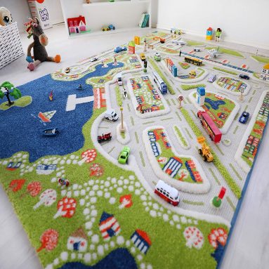 Mini City Thick 3D Kids Play Rug