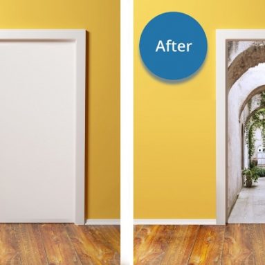 Canvas 3D Door (Sticker) Murals