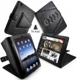 Tuff-Luv Tri-Axis “Stasis” Series: Genuine Leather case cover for Apple iPad