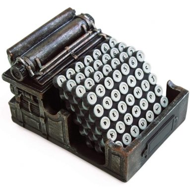 5-Pc.Typewriter Coaster Set