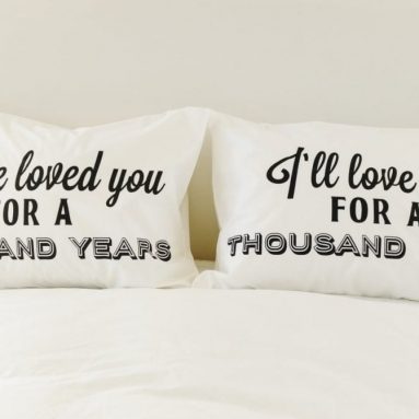 A Thousand Years Christina Perri Song Couples Pillowcases Romantic Pillow