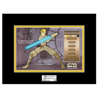 Star Wars Animated Luke Skywalker Character Key