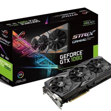 ASUS GeForce GTX 1080 8GB ROG STRIX OC Edition Graphic Card STRIX-GTX1080-O8G-GAMING