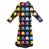 Pac-Man Fleece Blanket with Sleeves
