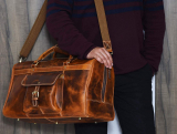 Cyber Monday: Aaron Leather 20 inch Full Grain Leather Weekender Duffle Bag