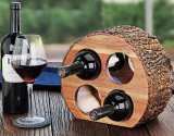 Acacia Wood Countertop Wine Rack