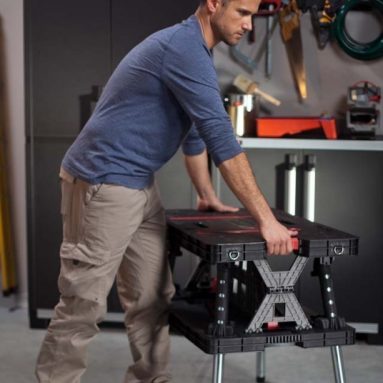 Adjustable Leg Folding Work Table
