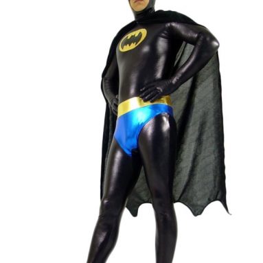 Adult Superhero Batman Zentai Bodysuit Halloween Costume