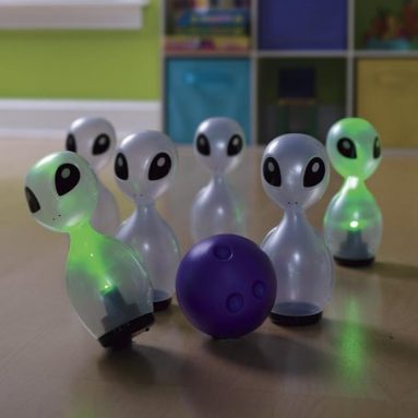 Alien Glow Light-Up Bowling Set