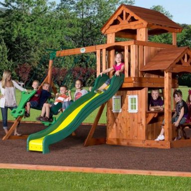 All Cedar Wood Playset Swing Set