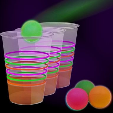 Reactive Neon Beer Pong Party Pack