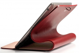 Claret Leather Arc Cover for The New iPad
