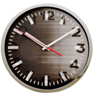 Karlsson Wall Clock Station Numbers Hologram