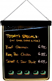 Light up Menu Boards Display