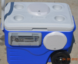 Radio Ice Chest / Beach Boombox / Waterproof Stereo / Ice Chest Radio