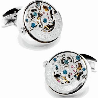 Stainless Watch Movement Cufflinks