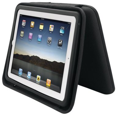 iPad Case with Built-In Rechargeable Stereo Speakers