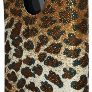 iPhone 4S/ 4 Novoskins iDiary Case Leopard Suede Design