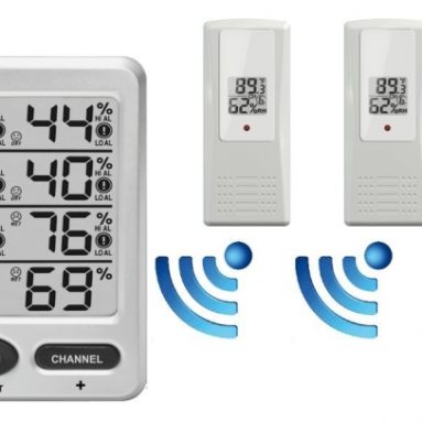 Wireless Indoor Outdoor 8-Channel Thermo-Hygrometer
