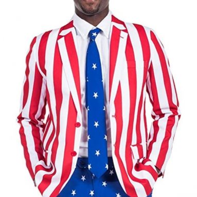 American Flag Suit Blazer and Pants – Patriotic Suit Outfit
