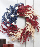 Americana Berry Decorative Wreath