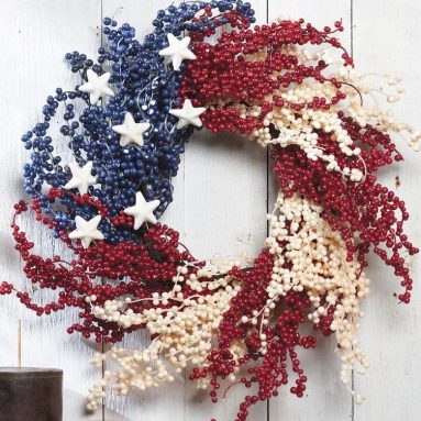 Americana Berry Decorative Wreath