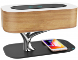 Ampulla Bedside Lamp with Bluetooth Speaker and Wireless Charger
