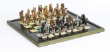 Animal Kingdom Chess Set & Sofisticato Chess Board