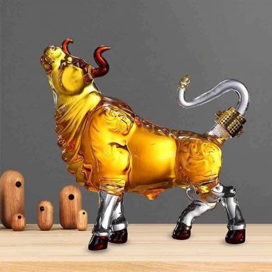 Animal Whiskey Decanter Bull Modeling