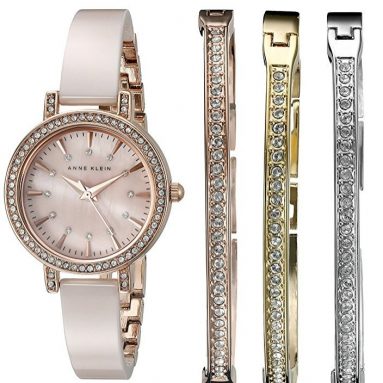 Anne Klein Women’s Watch and Bracelet Set