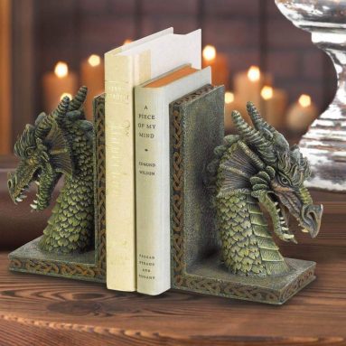 Antique Bookends Dragon