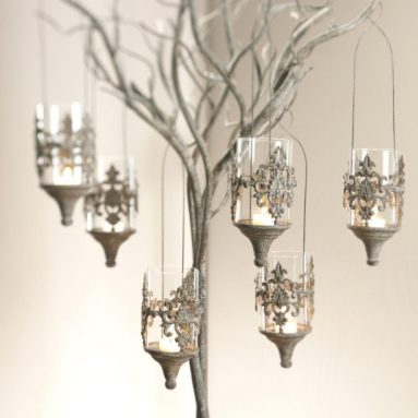 Antique Metal Floor Standing Tree