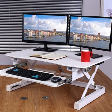 ApexDesk ZT Series Height Adjustable Sit to Stand Electric Desk Converter