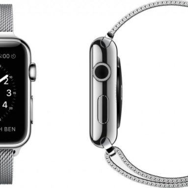 Apple Watch Steel Case with Milanese Loop
