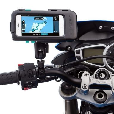 Apple iPhone 7 Plus 5.5 Waterproof Tough Case Motorcycle M10 Pitch Stud 3 Extended Mount + Din  Hella Kit