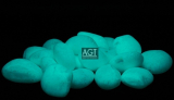 Aqua Blue Glowing River Rocks