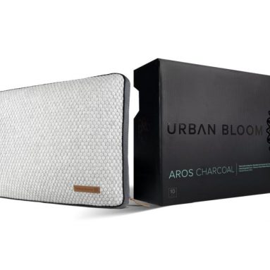Aros Charcoal Pillow Designed in Cooling Supportive Memory Foam infused with Charcoal