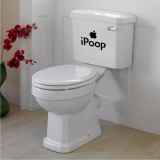 Apple Funny Joke removable Vinyl Wall Decal Home Décor Large