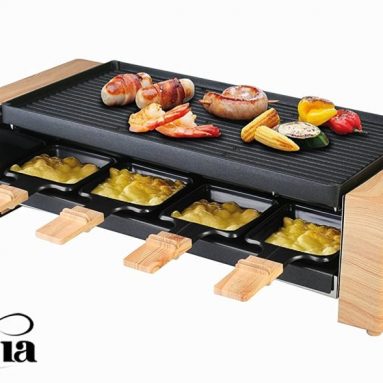 Artestia Electric Raclette Grill with Non-Stick Aluminum Plate