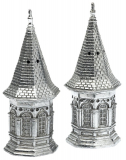 Arthur Court Kentucky Derby Spire Salt and Pepper Set