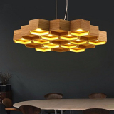 Artistic creativity personality Chandelier restaurant bar modern minimalist honeycomb
