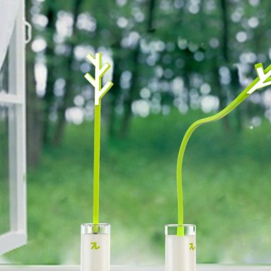 USB-Powered Negative Oxygen Ion LED Twig Desk Lamp