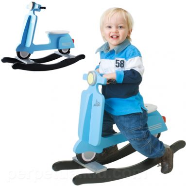 VESPA SCOOTER BLUE RETRO ROCKER