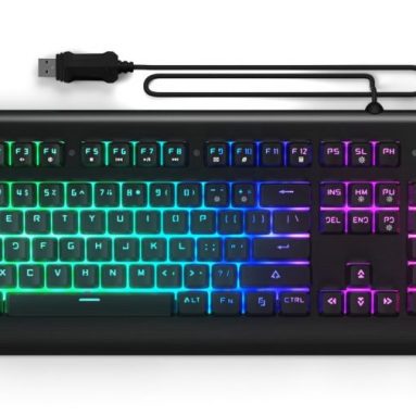 Backlit Wired Gaming Keyboard with a Mechanical-Feel